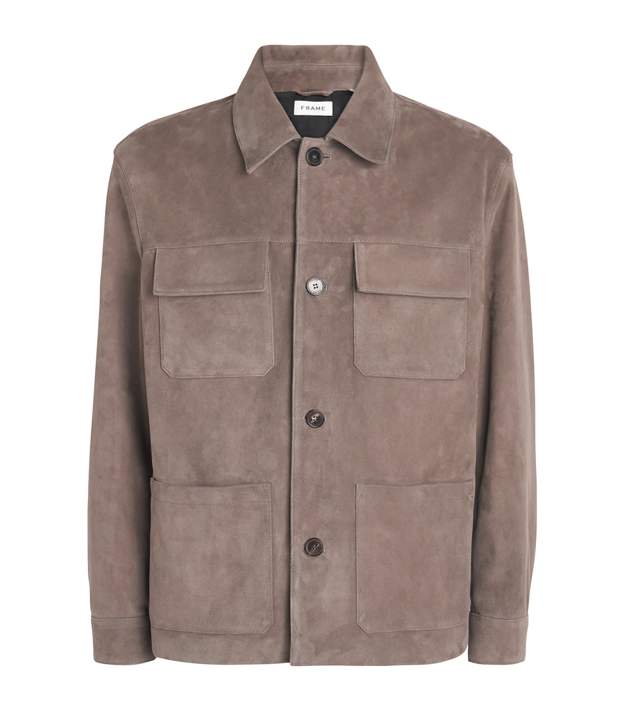 Brown Suede Overshirt