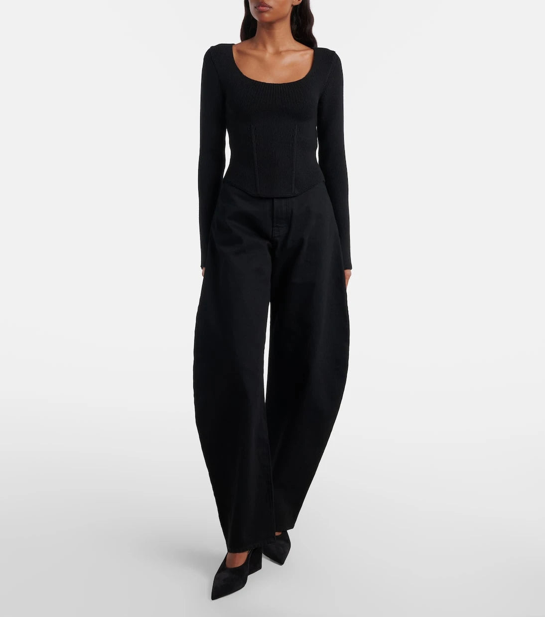 Alaïa - Wool-blend corset