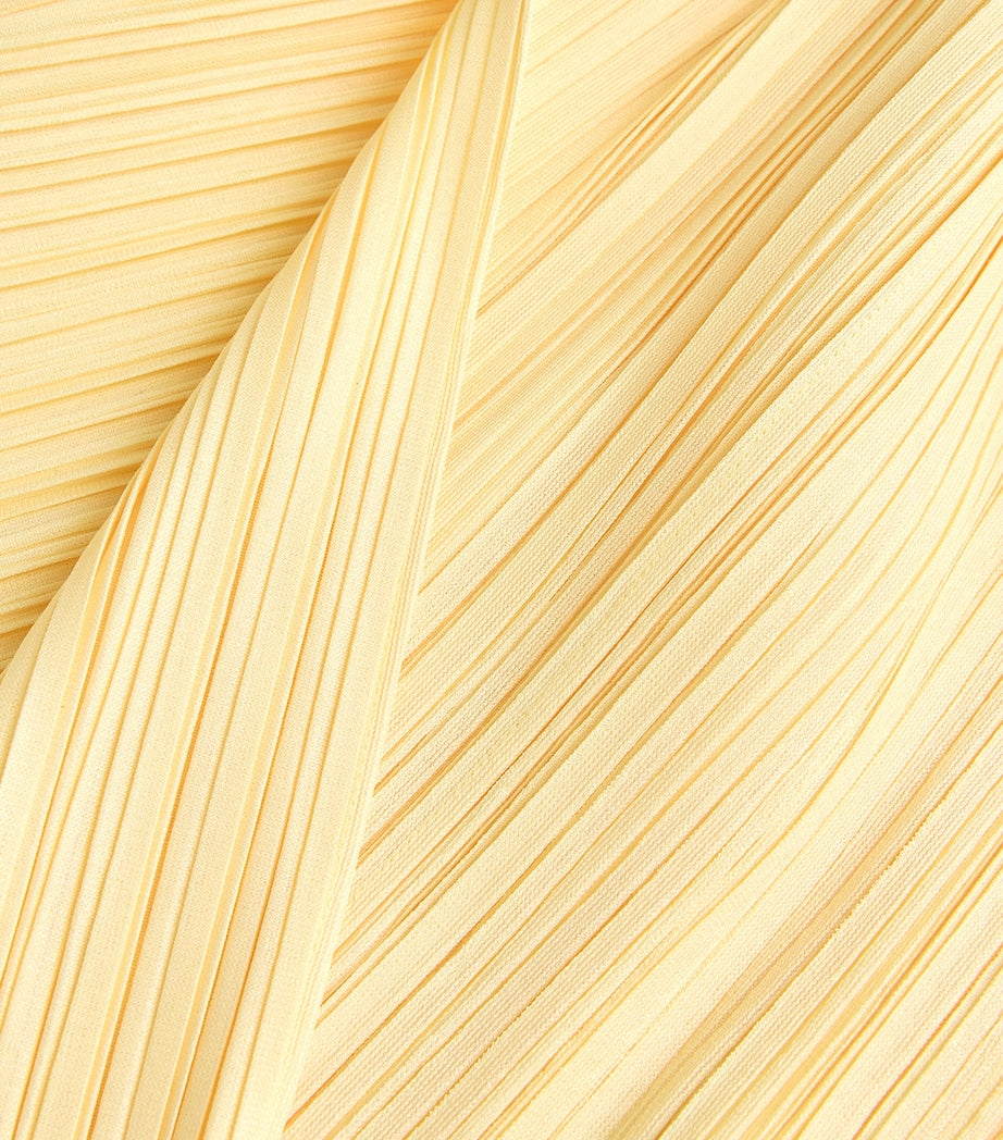 Orange Mellow Pleats Coat