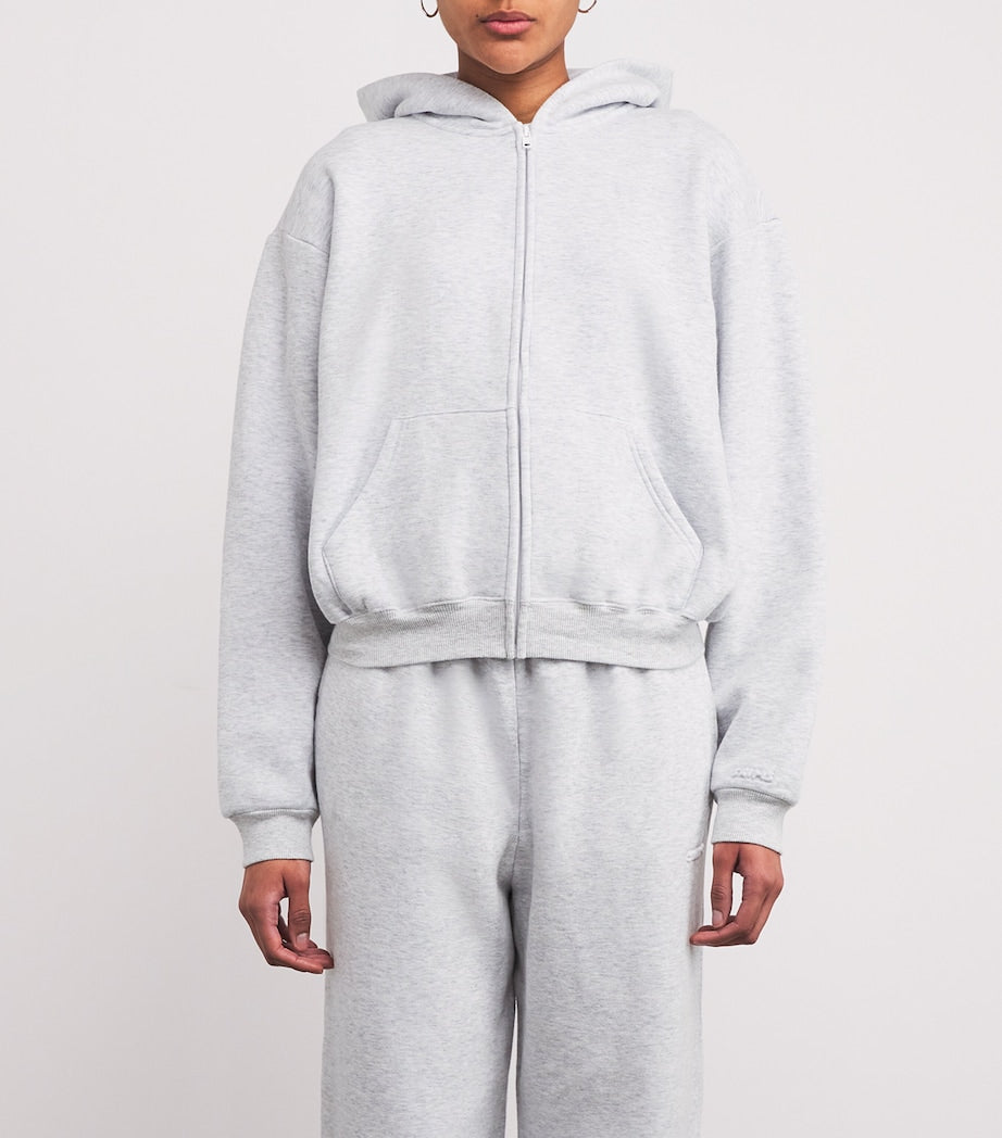 Cotton-Blend Fleece Classic Hoodie LIGHT HEATHER GREY