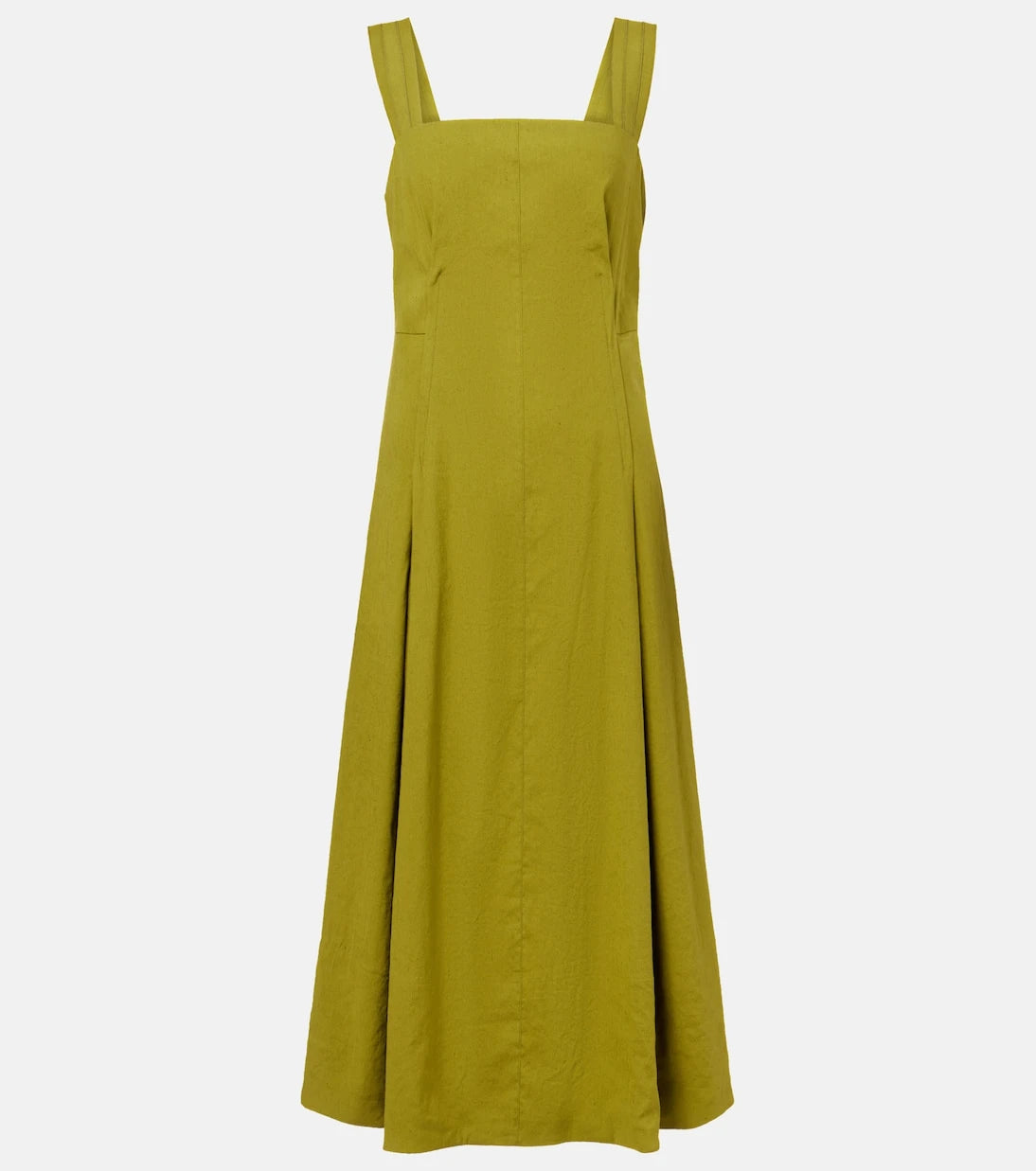 Vince - Linen-blend midi dress