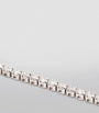 White Gold and Diamond Single Line Thread Bracelet