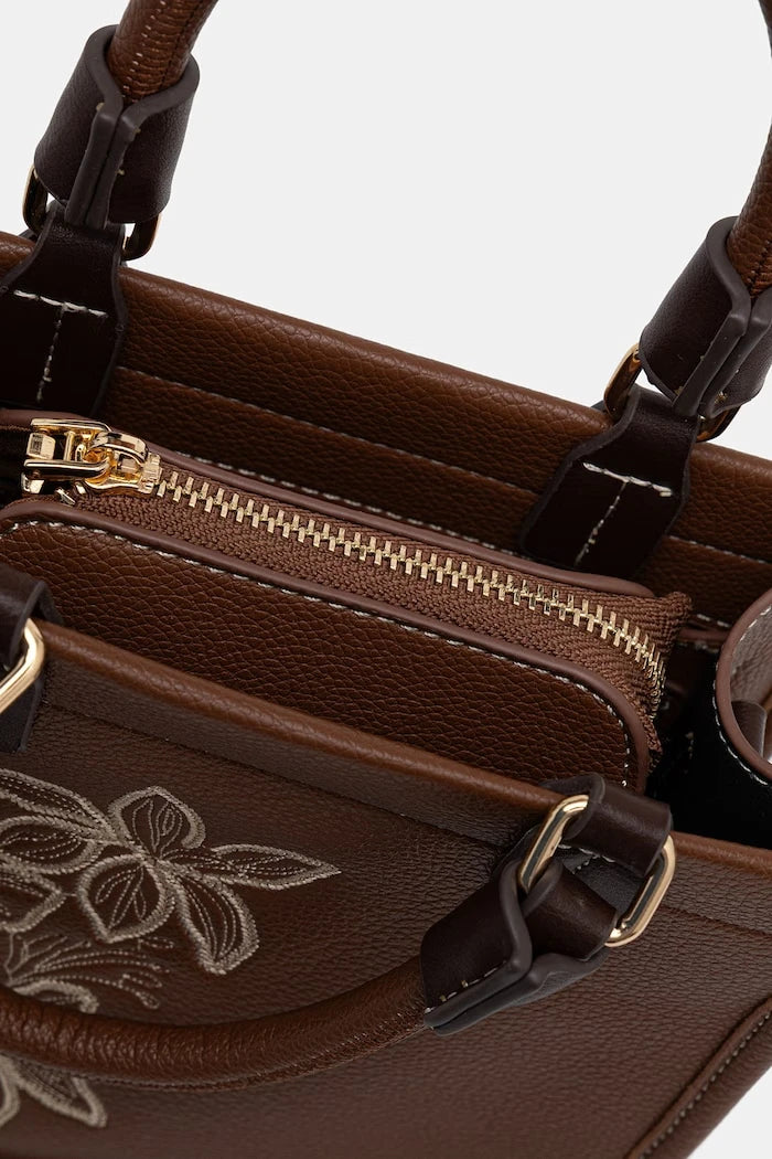 Medicine suni deri crossbody kadın çantası