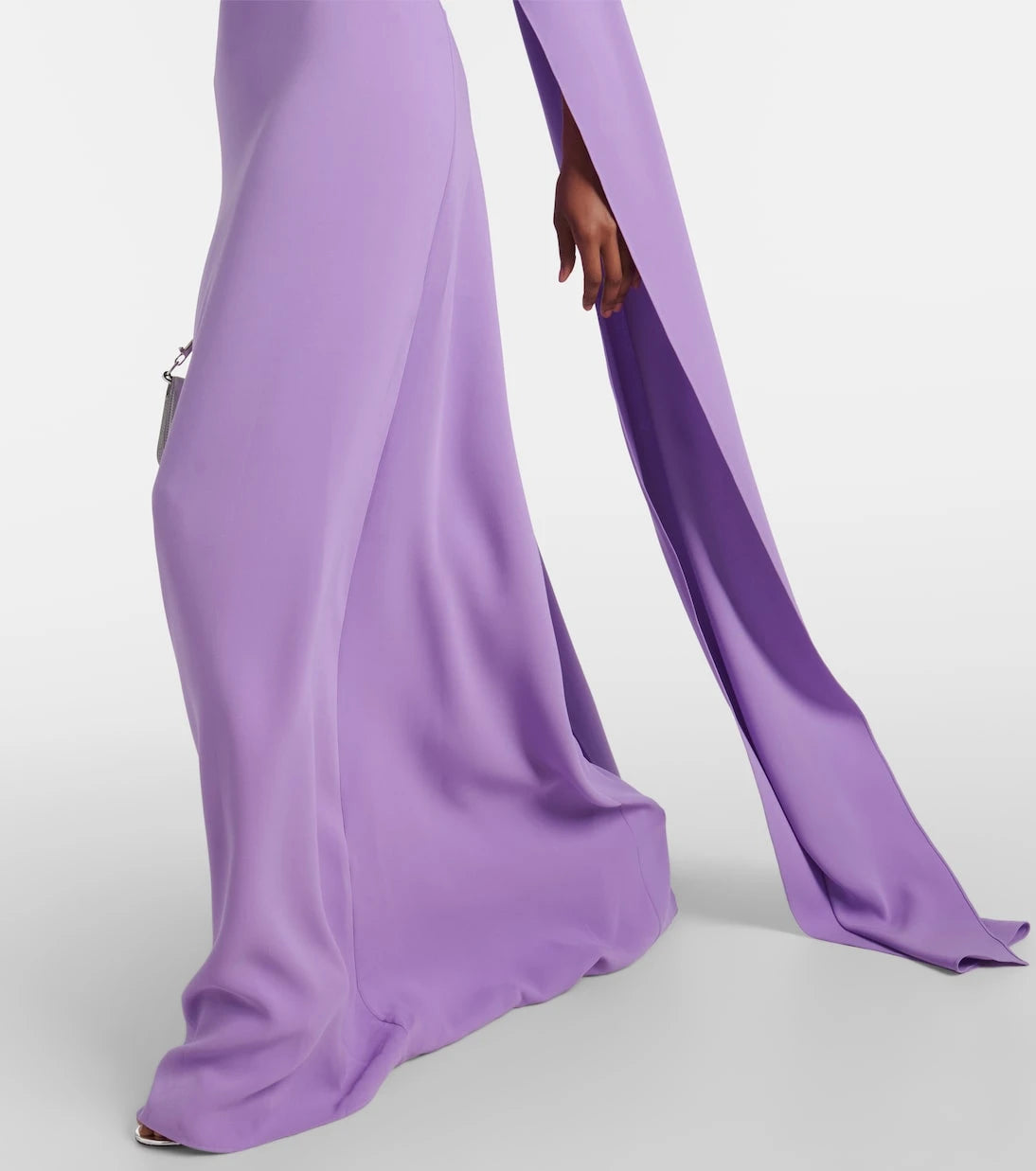 Oscar de la Renta - Caped silk-blend georgette gown