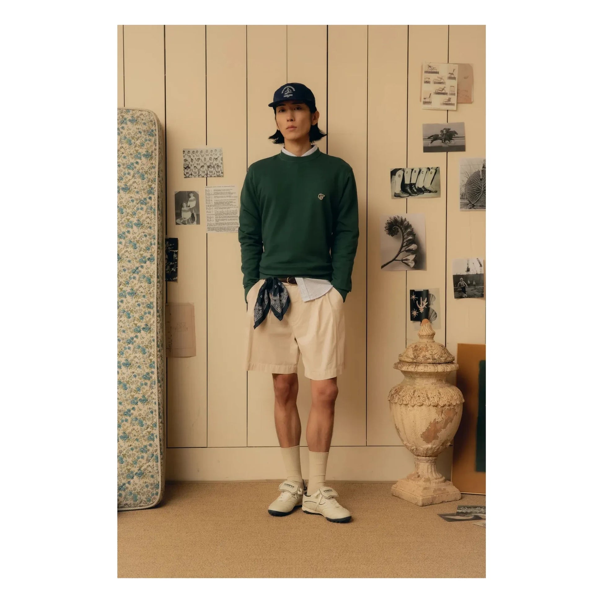 Pompeii - Emilio sweatshirt | Chrome green