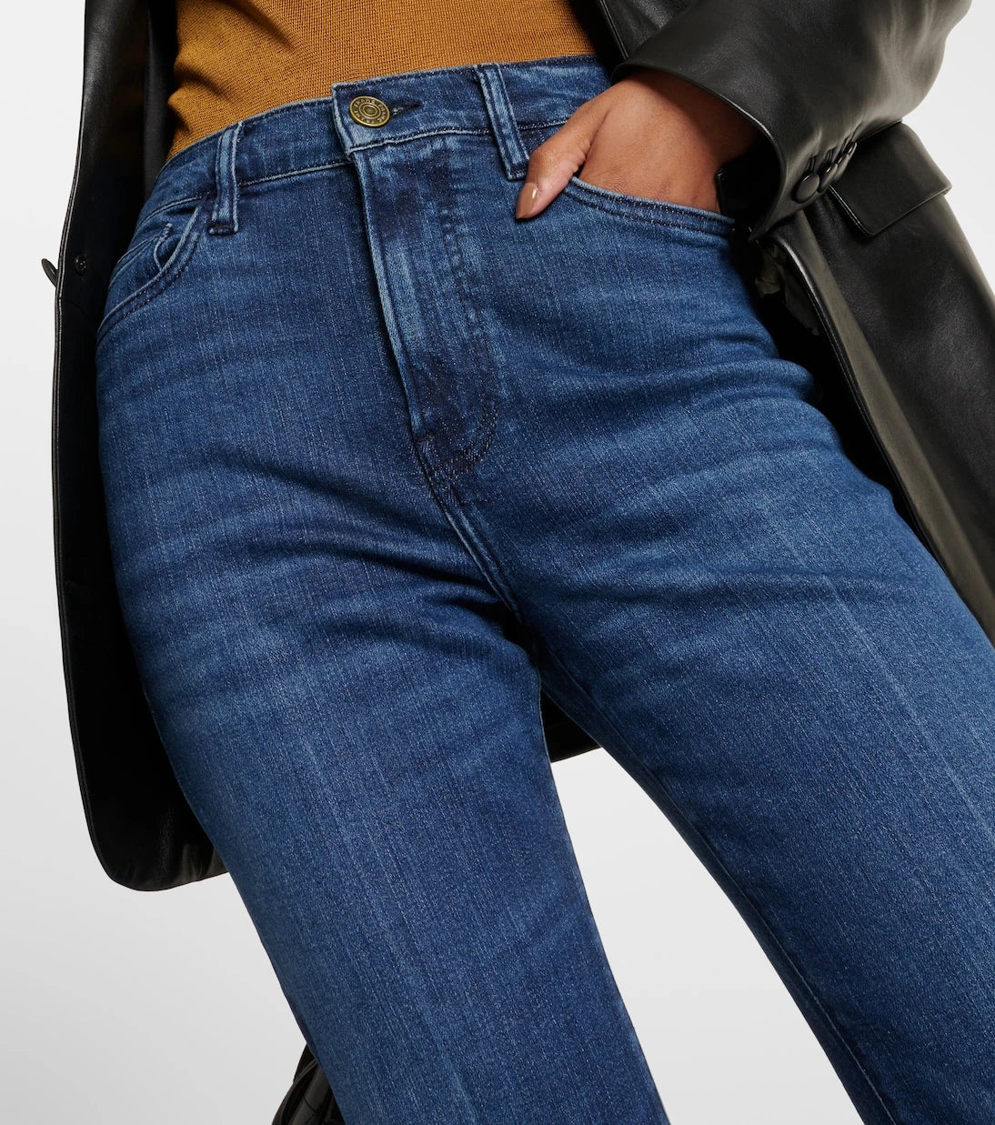 Frame - Le Easy Flare high-rise flared jeans