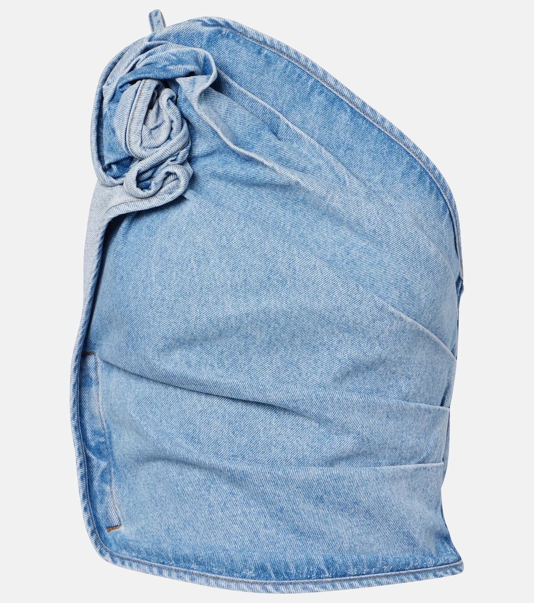 Magda Butrym - Draped one-shoulder denim top