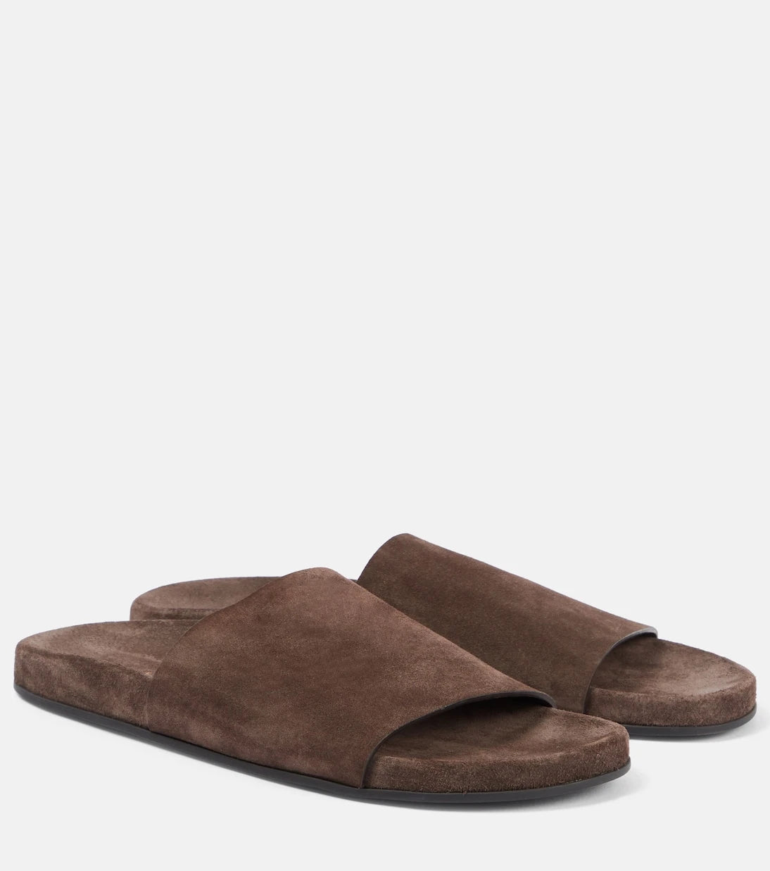 The Row - Hugh suede slides