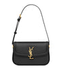 Saint Laurent Black Mini Leather Solferino Satchel