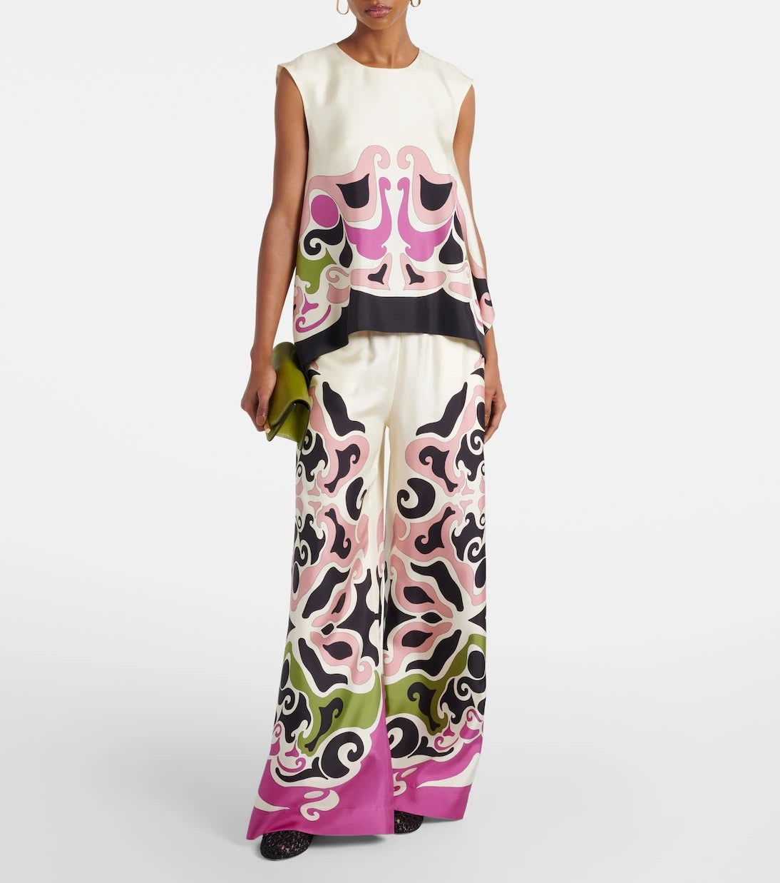 La DoubleJ - San Carlo printed silk twill top