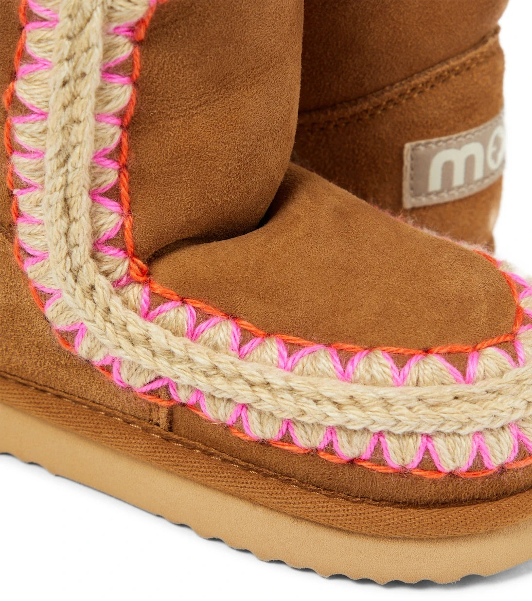 Mou Kids - Shearling-lined suede ankle boots