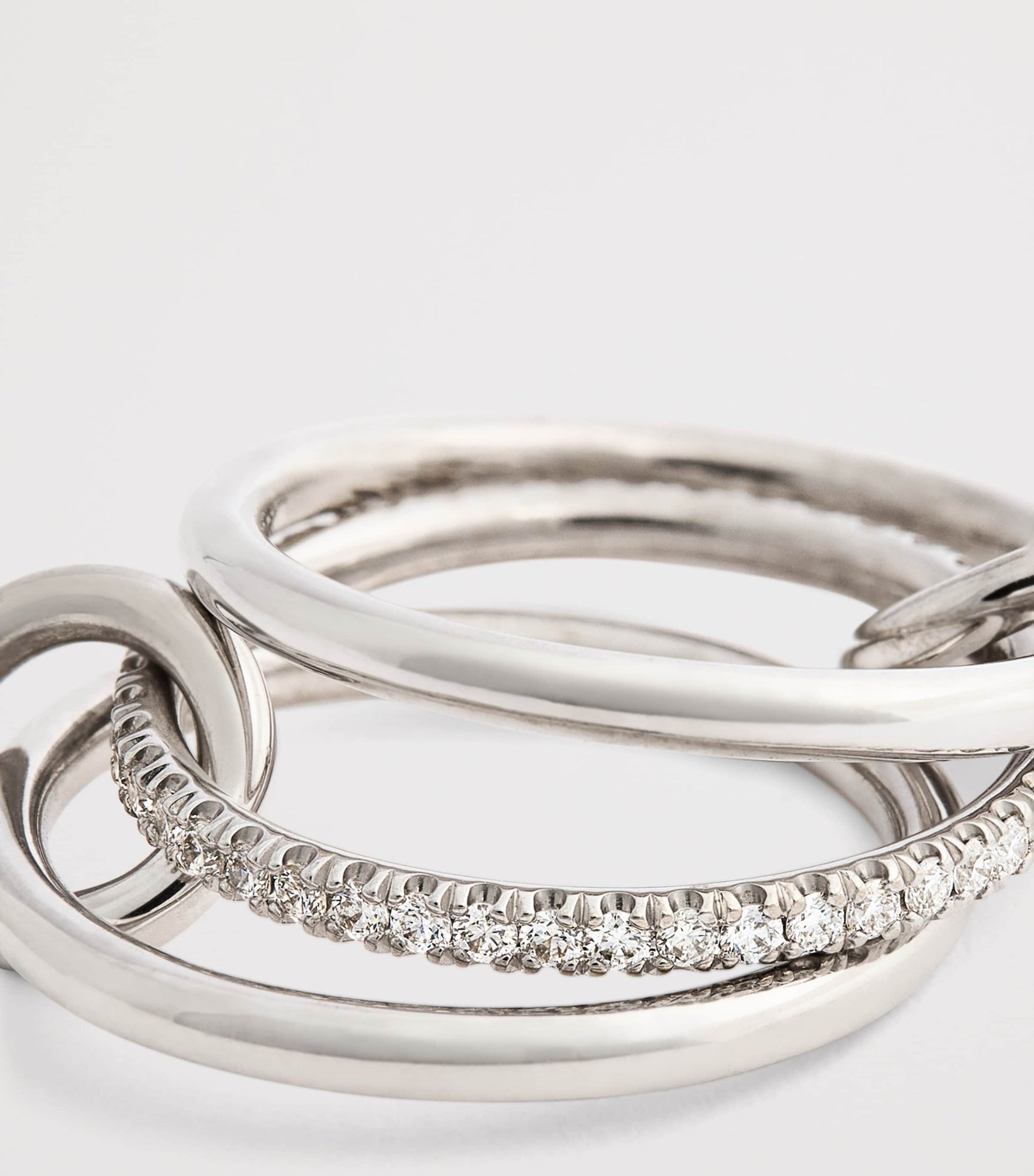 White Gold and Diamond Sonny Ring