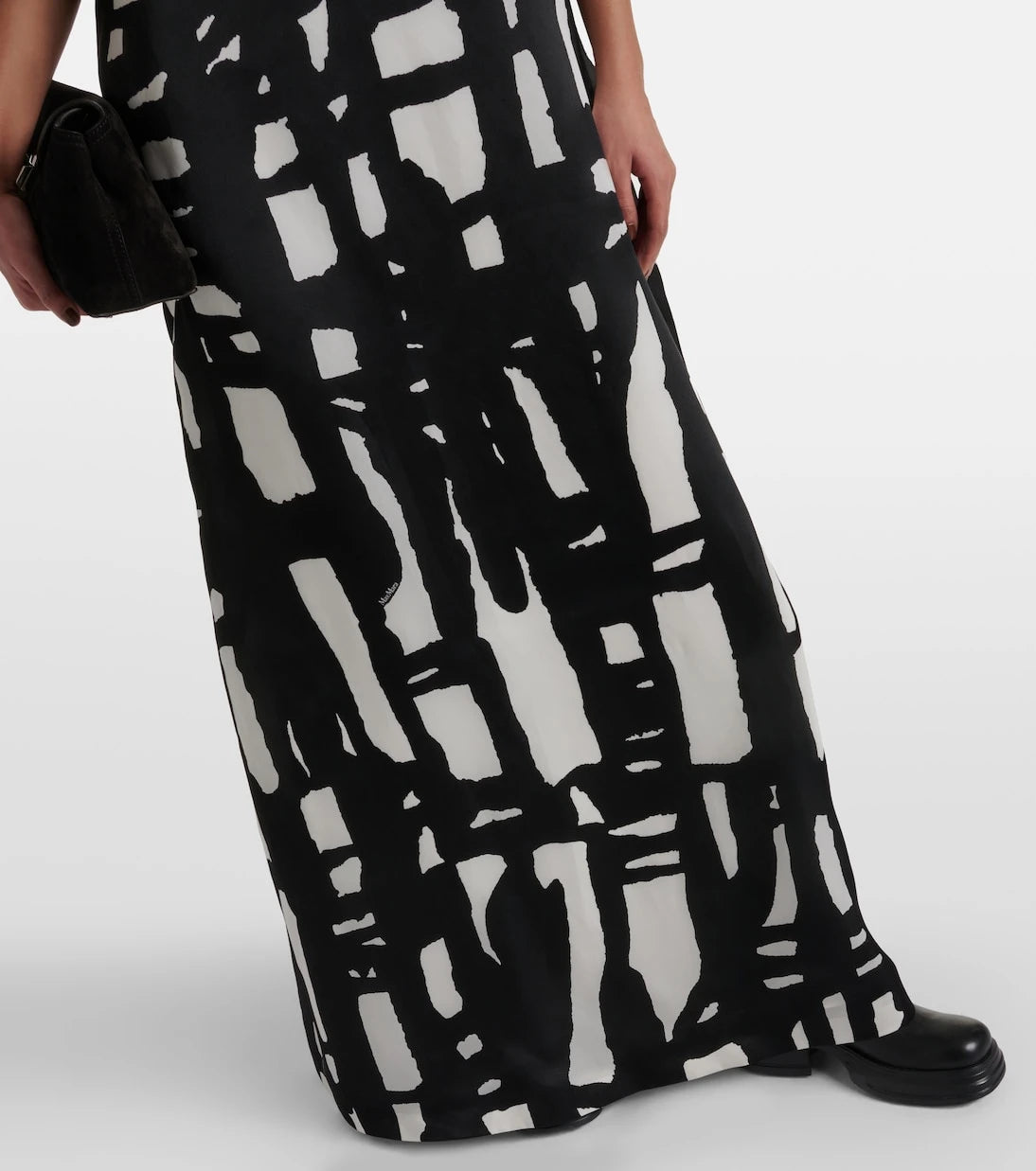 Max Mara - Printed silk organza gown
