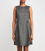 Houndstooth Tailored Mini Dress DARK GREY