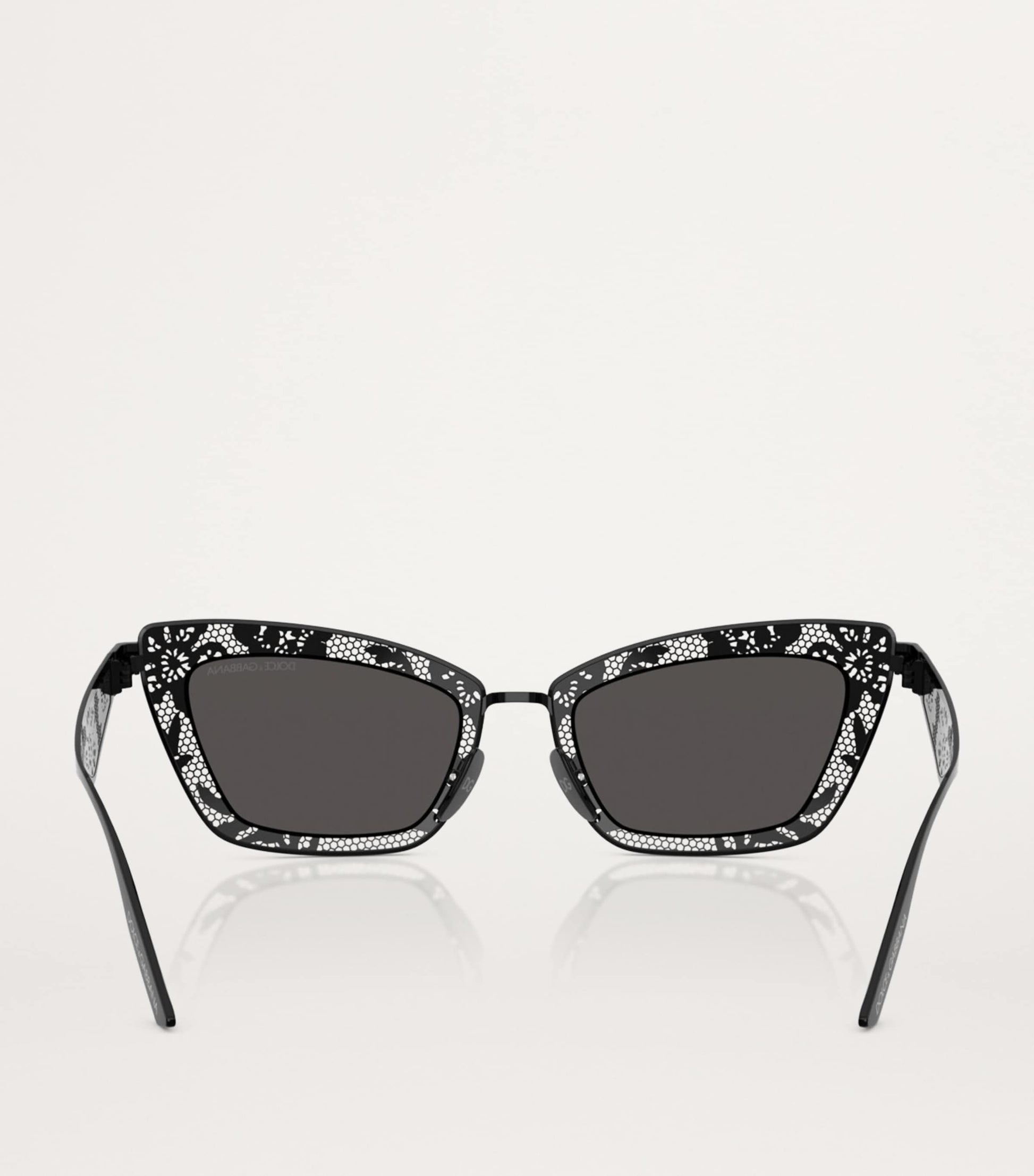 Black Steel Cat Eye Sunglasses