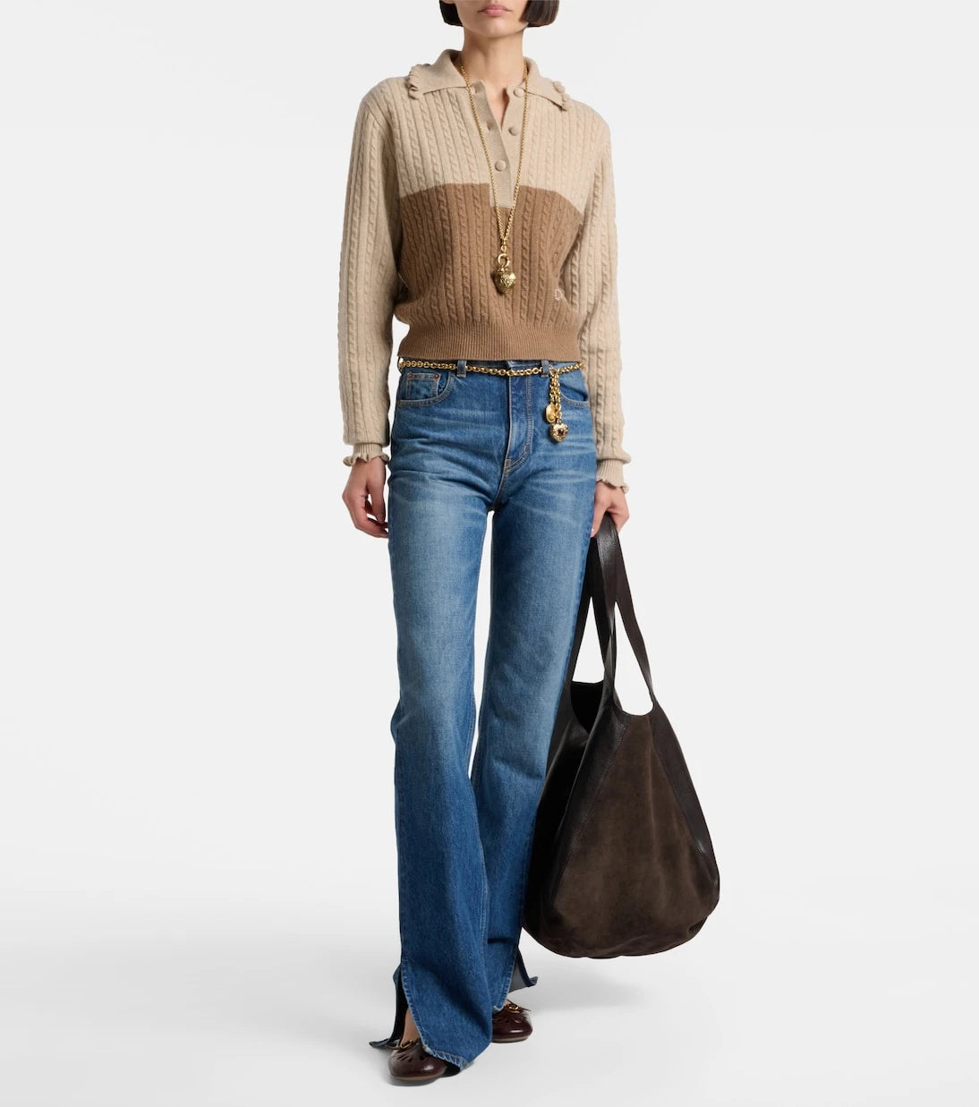 Chloé - Misty cutout leather ballet flats