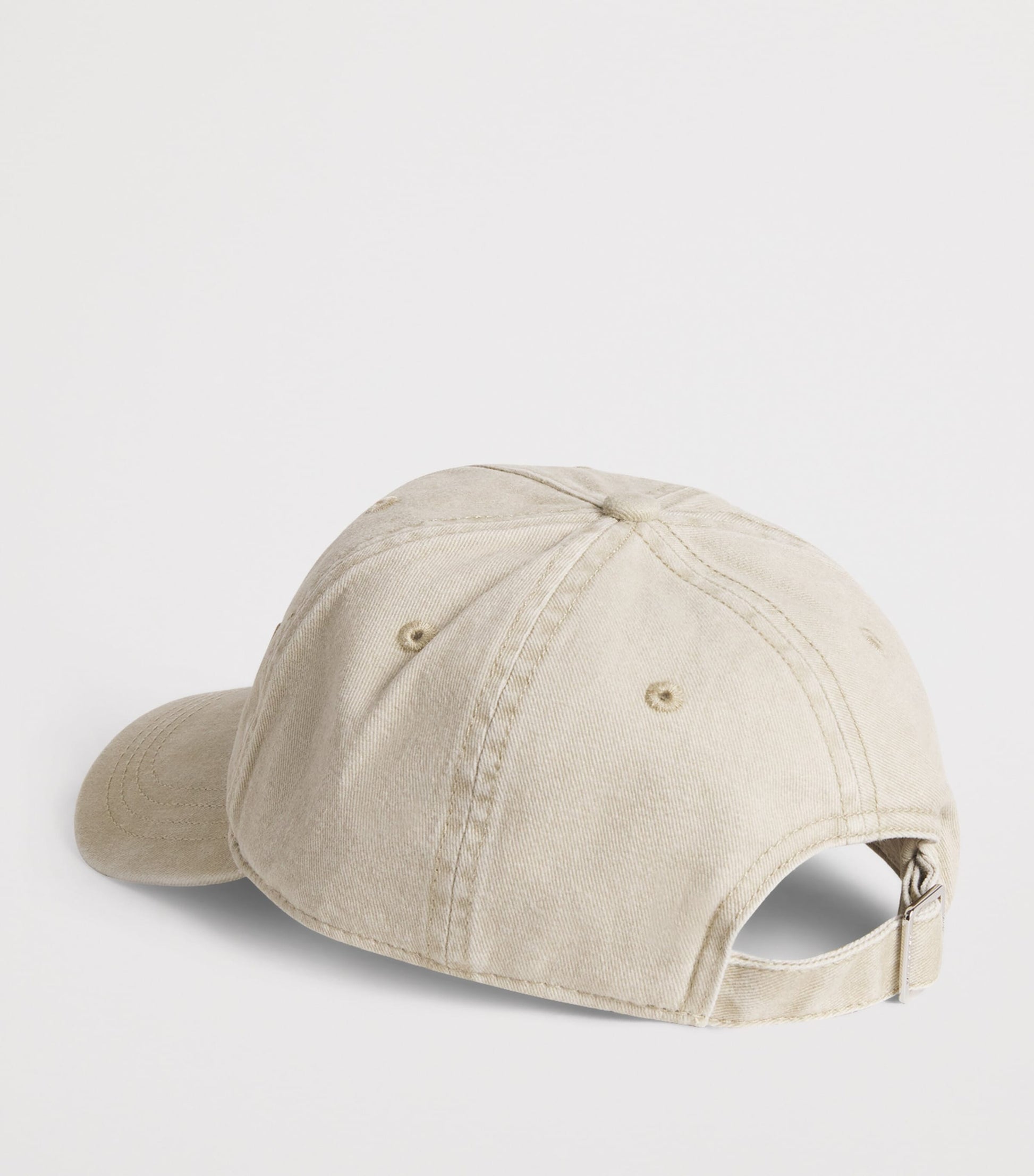 Yellow Cotton Canvas Logo Baseball Cap