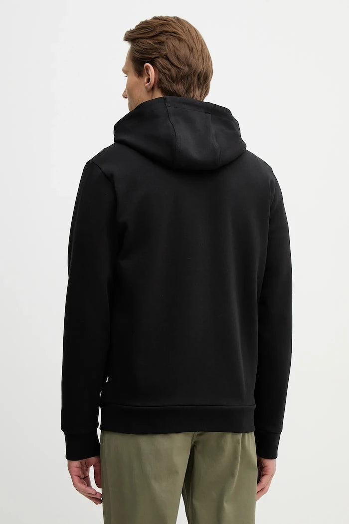 BOSS erkek pamuklu kapüşonlu ve fermuarlı sweatshirt C-Spence 01