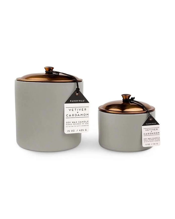 Ароматна соева свещ Paddywax Vetiver & Cardamon 141 g