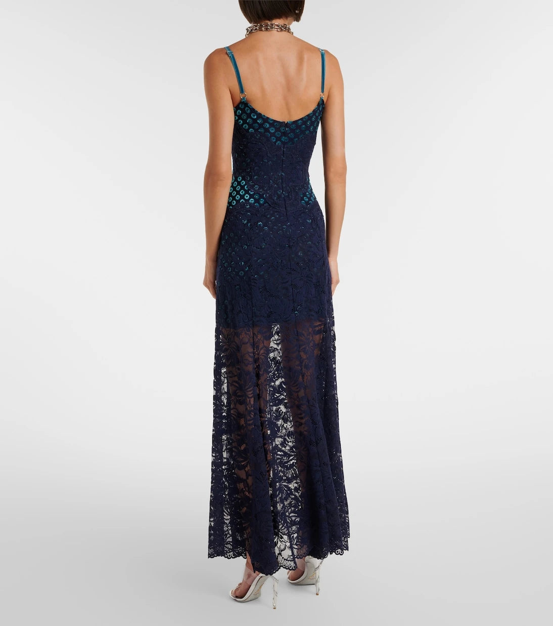 Rabanne - Lace maxi dress