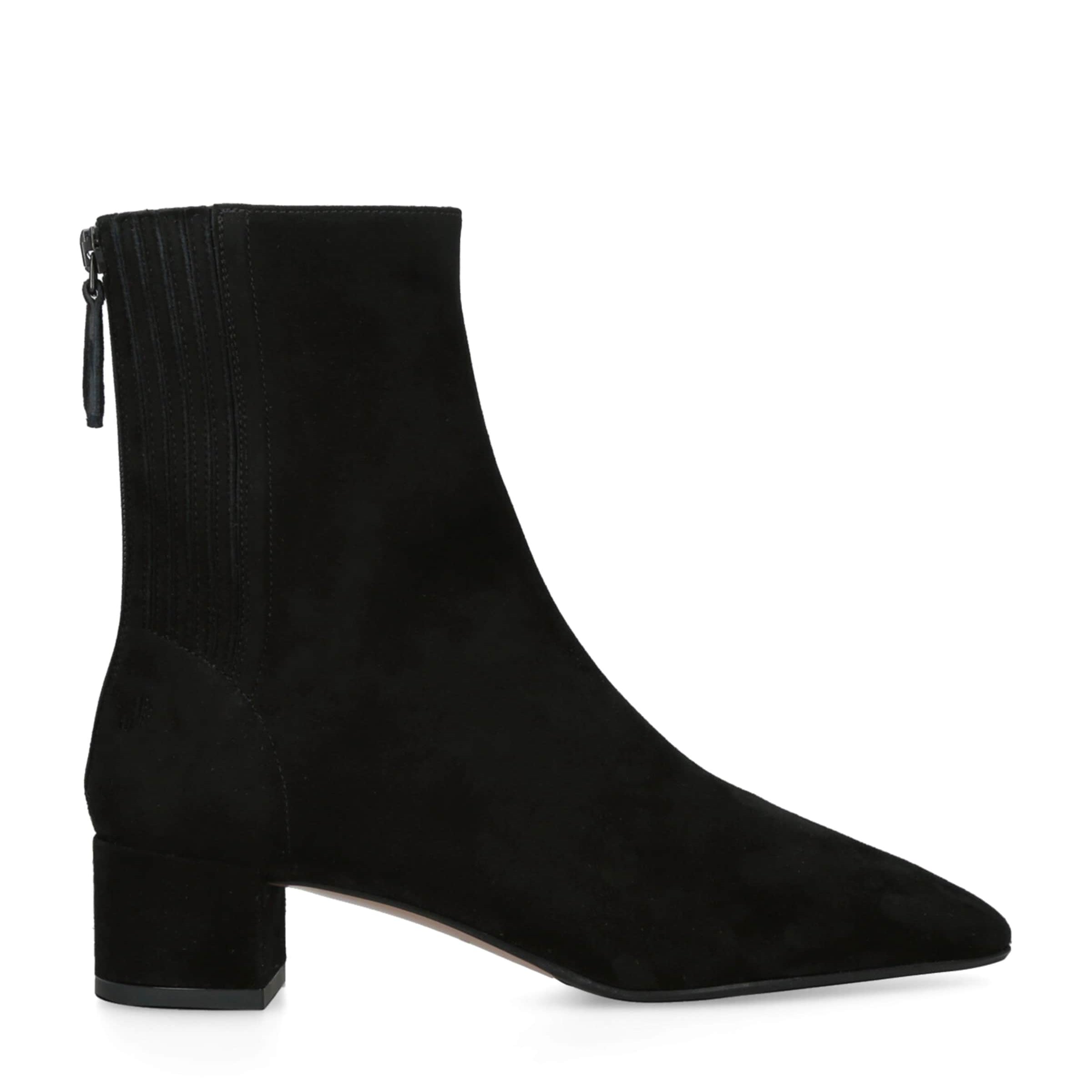 Aquazzura Black Suede Saint Honor Ankle Boots 35
