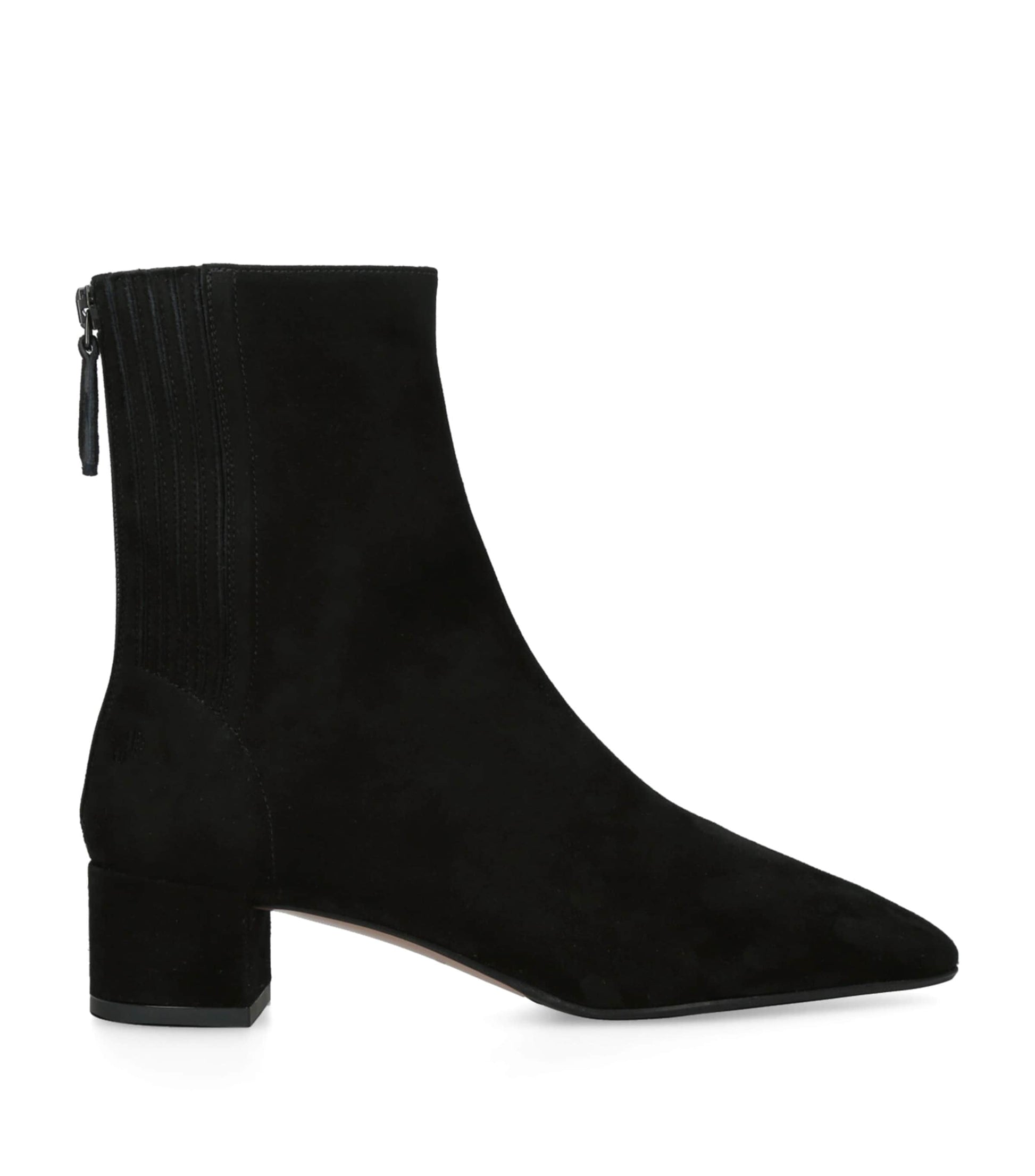 Aquazzura Black Suede Saint Honor Ankle Boots 35