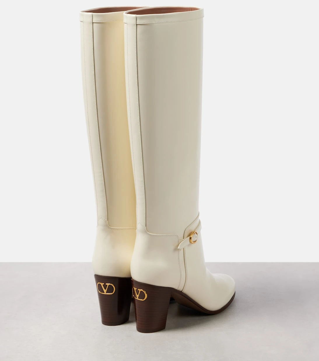 Valentino Garavani - Pattie 75 leather knee-high boots