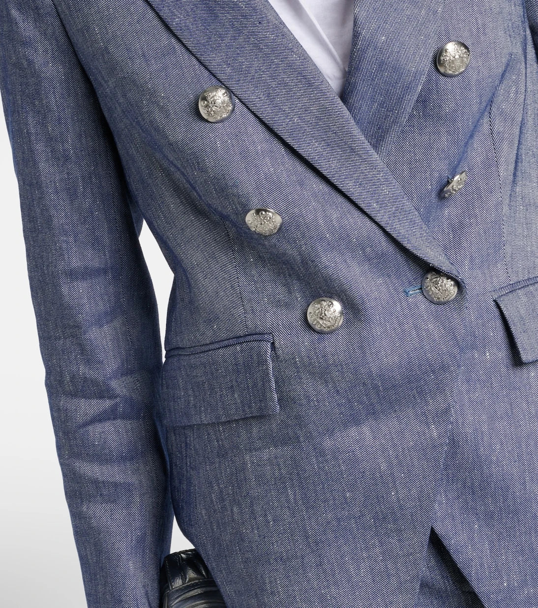 Veronica Beard - Miller double-breasted linen-blend blazer