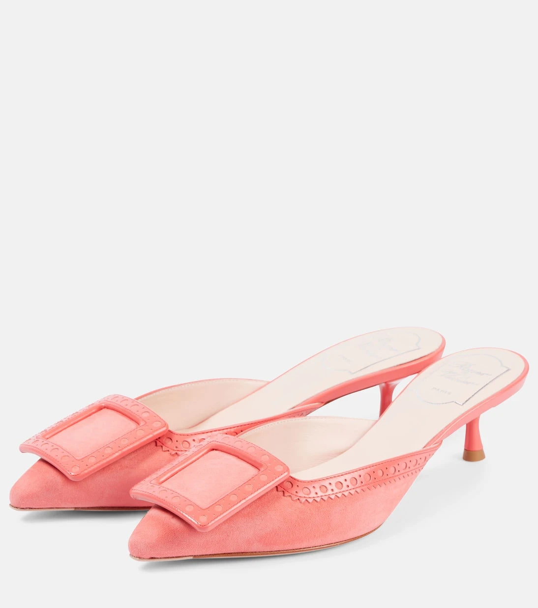 Roger Vivier - حذاء "فيف إن ذا سيتي"ミュール من جلد السويد