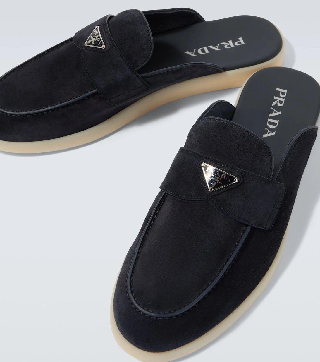 Prada - Suede mules