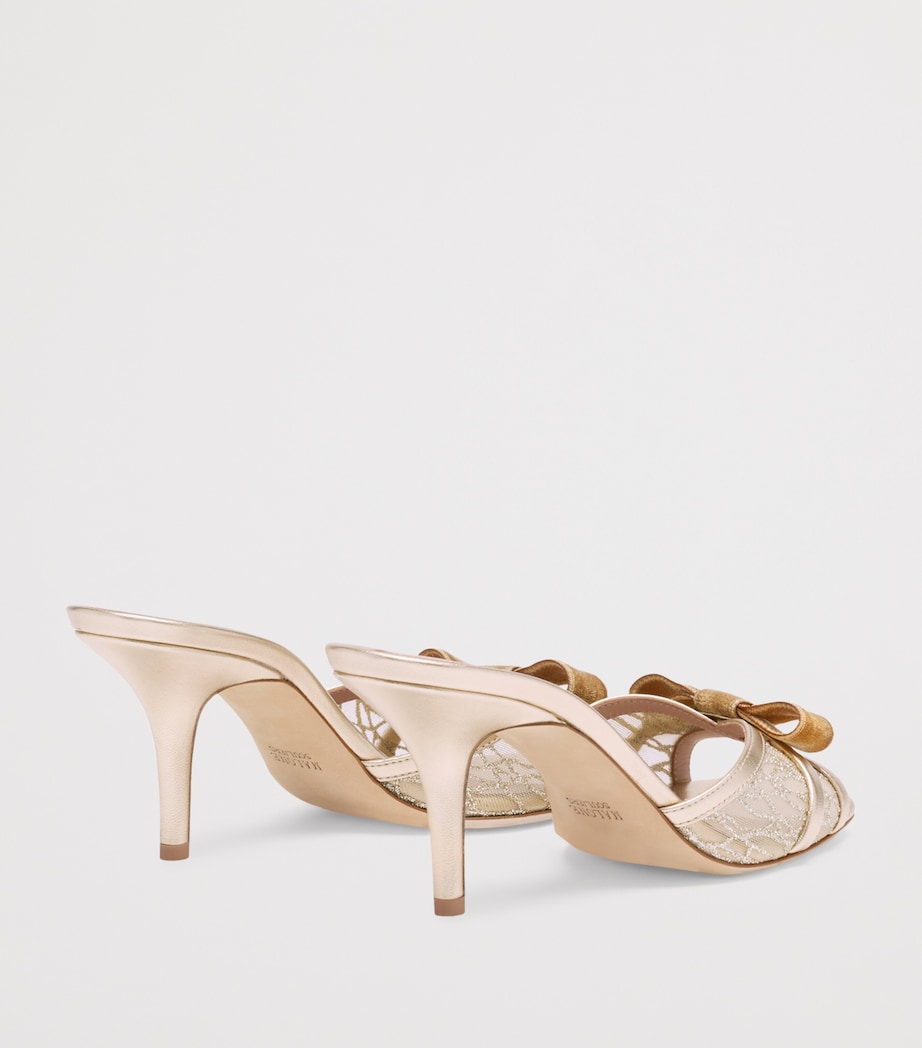 Glittered Perla Heeled Sandals 70