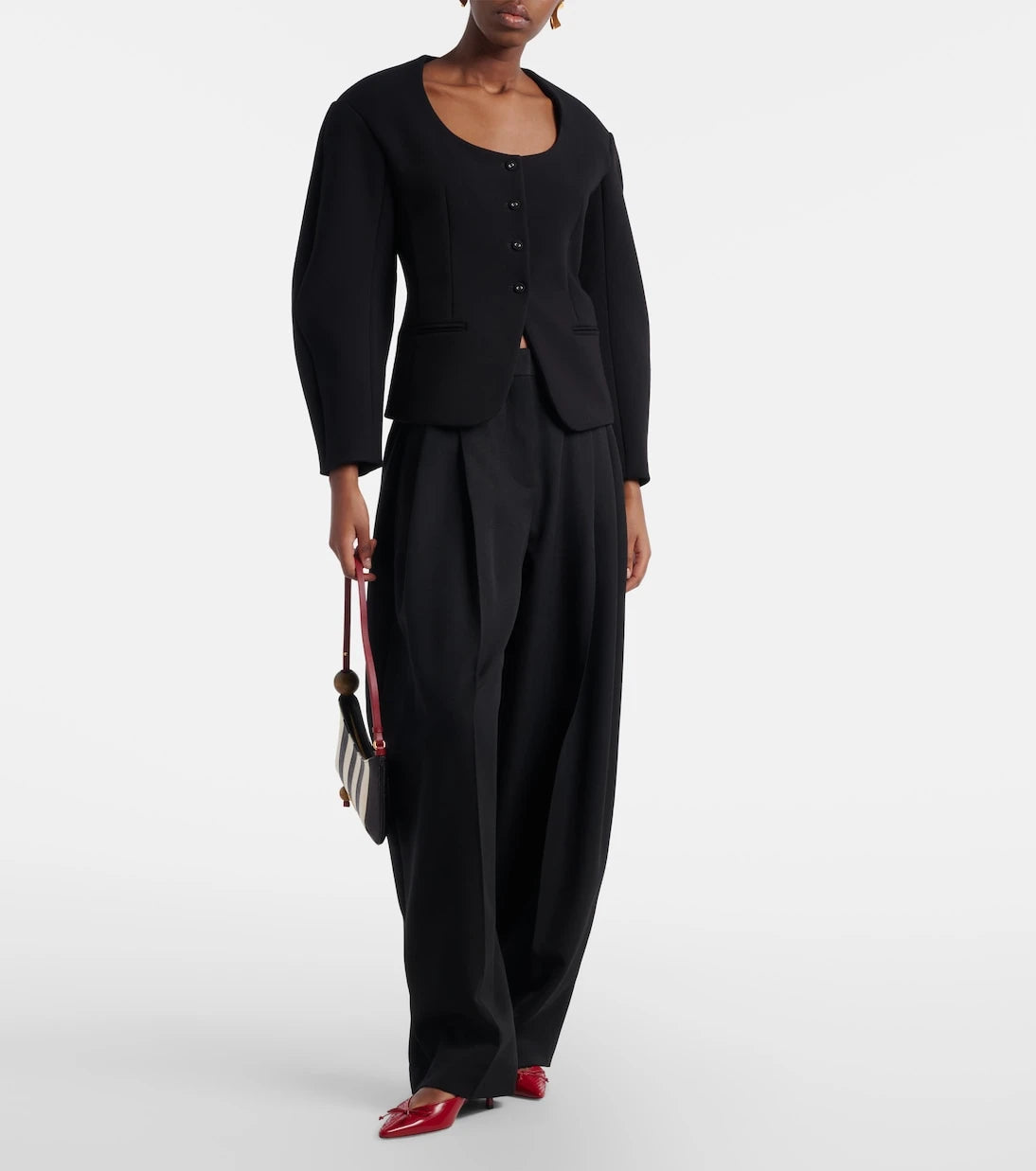 Jacquemus - Man's virgin wool wide-leg pants