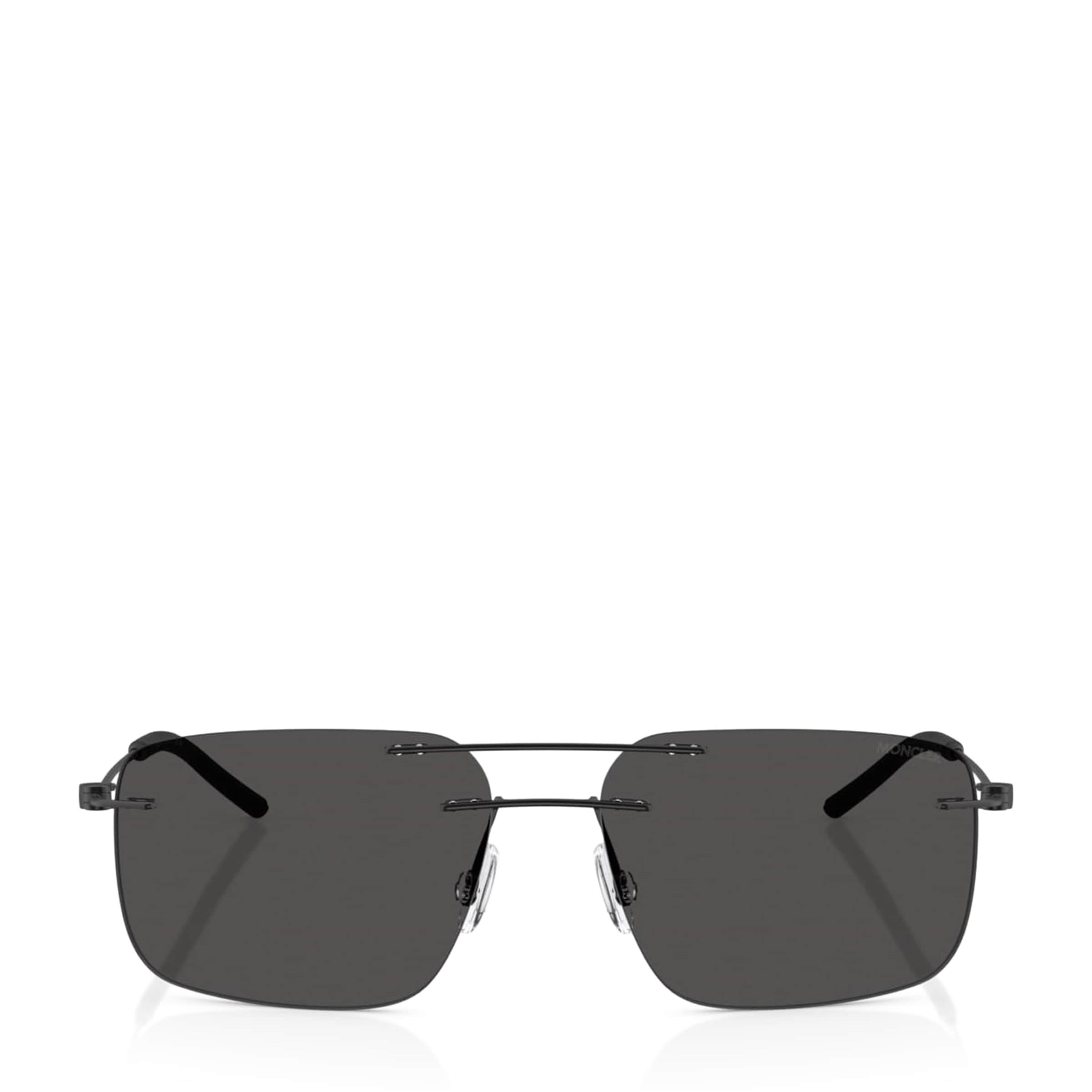 Moncler Black Steel Doppler ME4003 Sunglasses