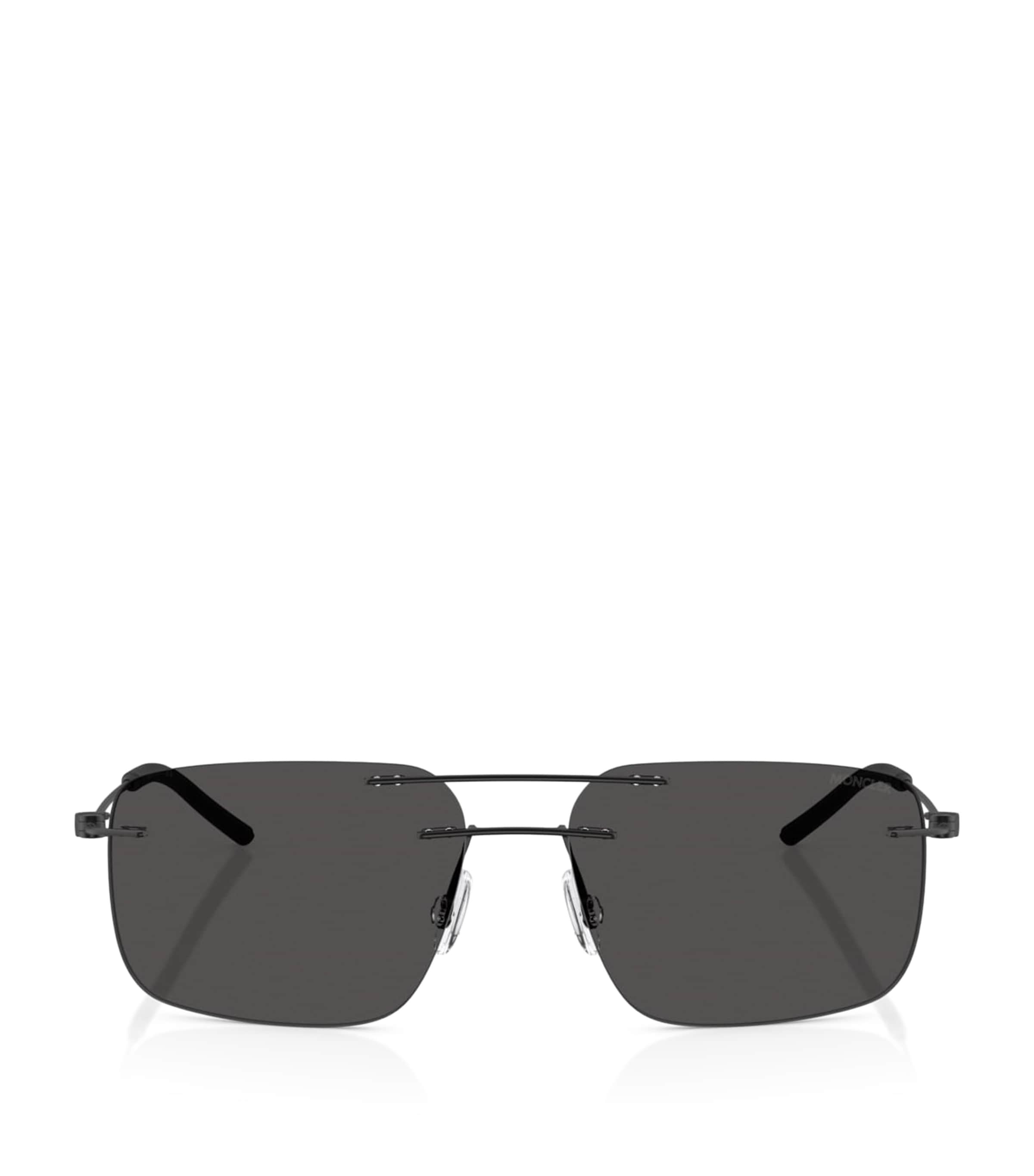 Moncler Black Steel Doppler ME4003 Sunglasses
