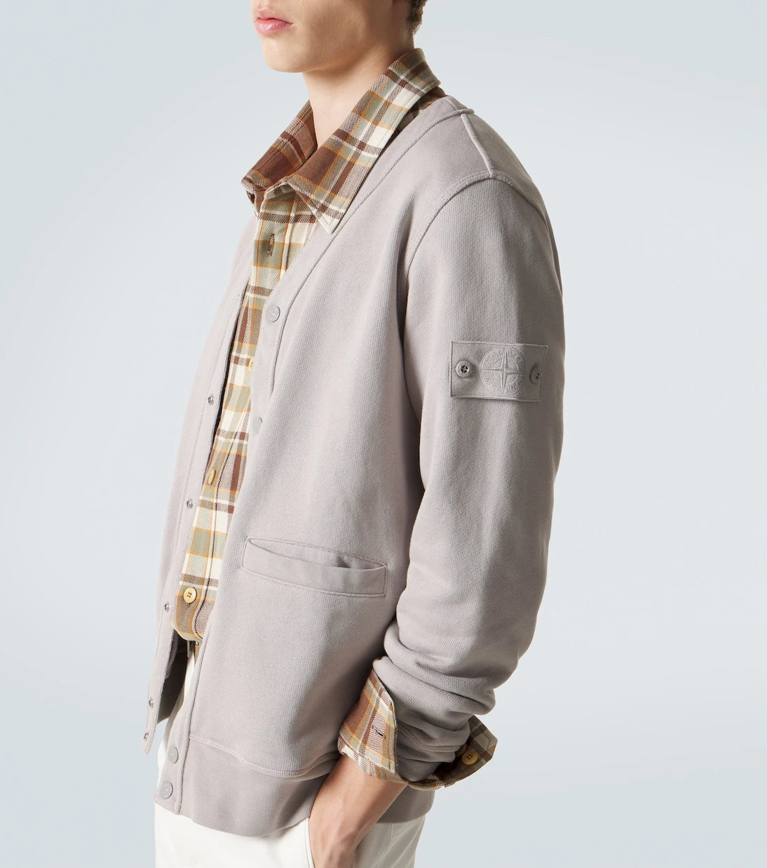 Stone Island - سترة قطنية كارديجان
