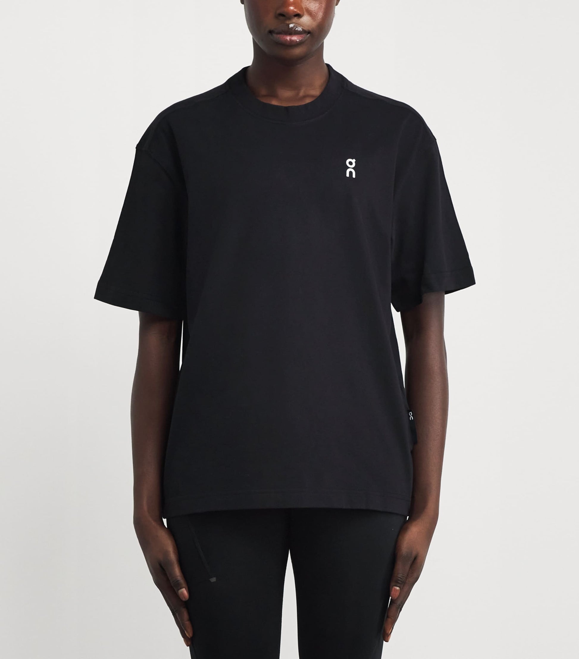 Black Organic Cotton Club Logo T-Shirt