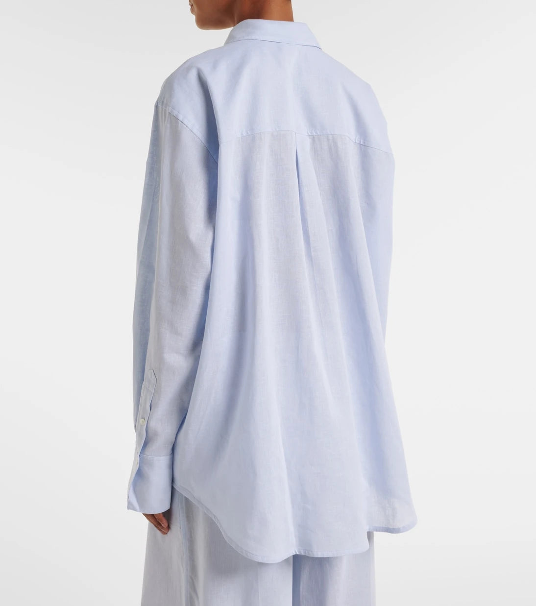 Toteme - Oversized cotton and linen shirt
