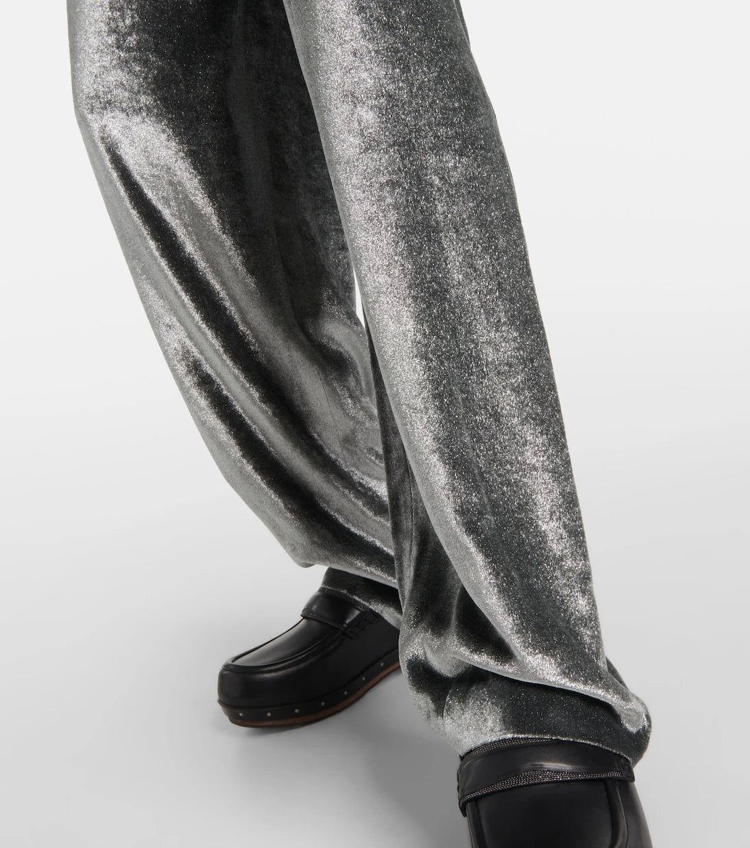 Brunello Cucinelli - Kadife geniş paça pantolon