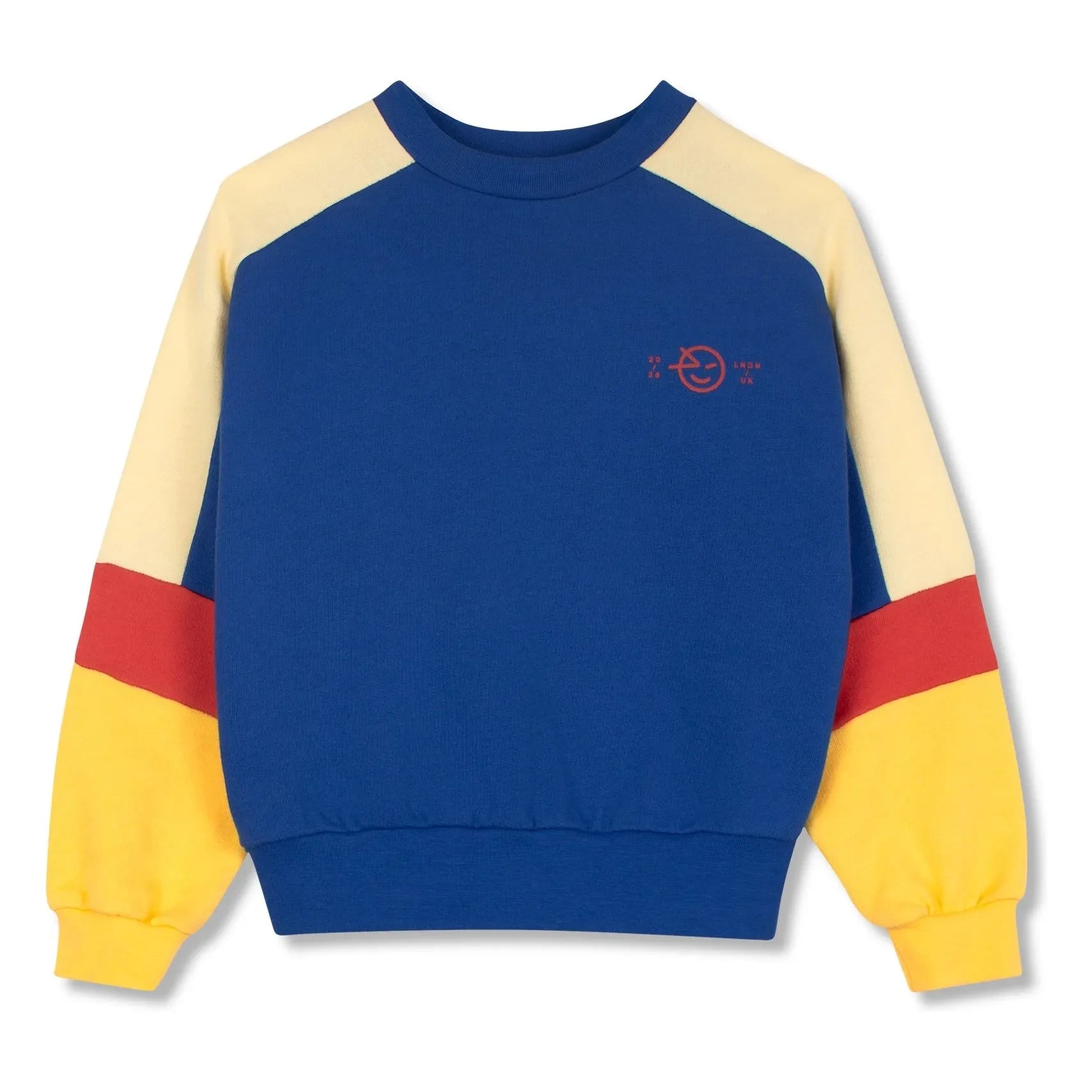 Wynken - Colorblock organic cotton sweatshirt | Dark Blue