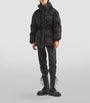 Black Hooded Re-Nylon Puffer Jacket