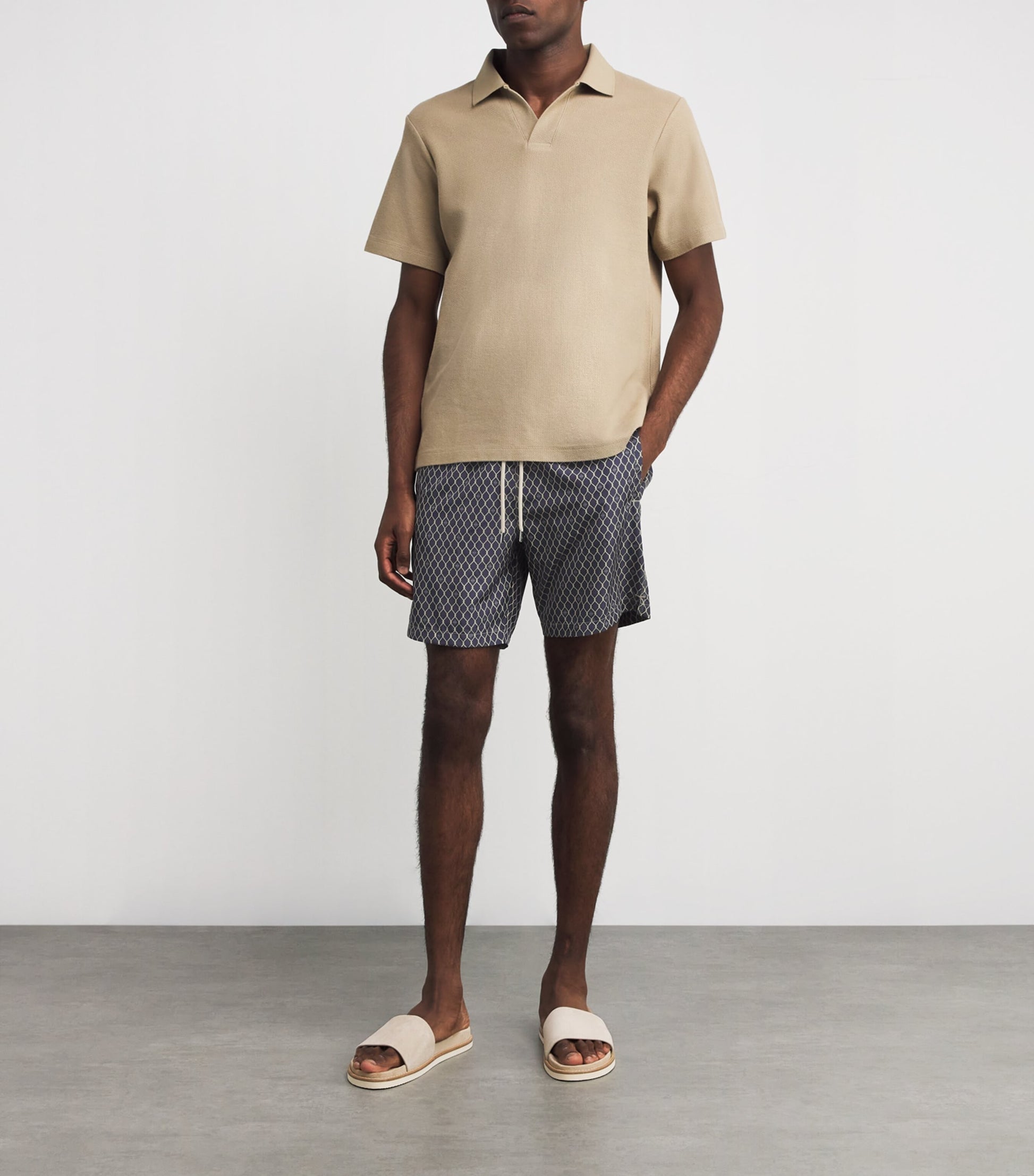 JACOB COHËN Diamond Print Bermuda Swim Shorts