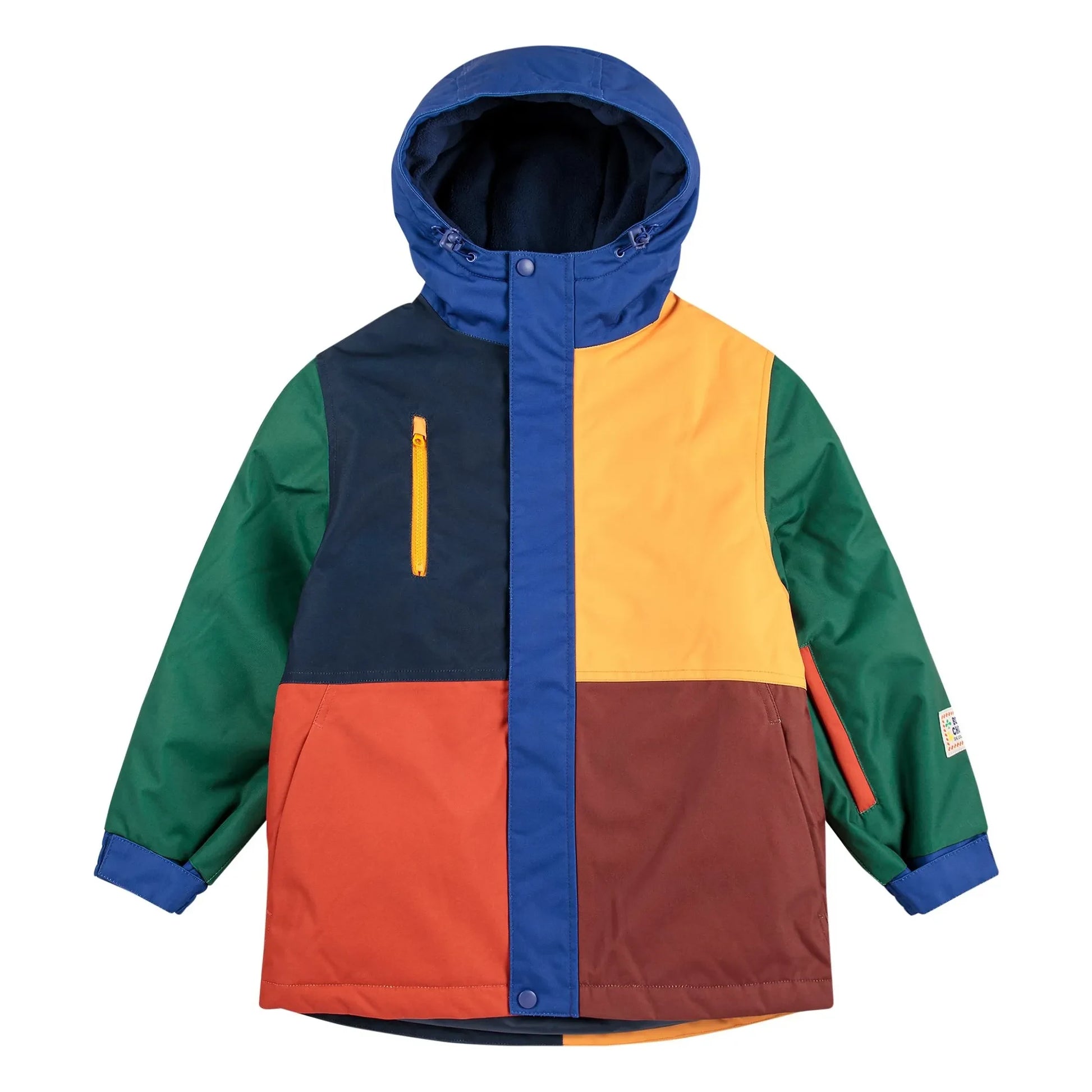 Bobo Choses - Colorblock Recycled Fiber ski jacket | Blue