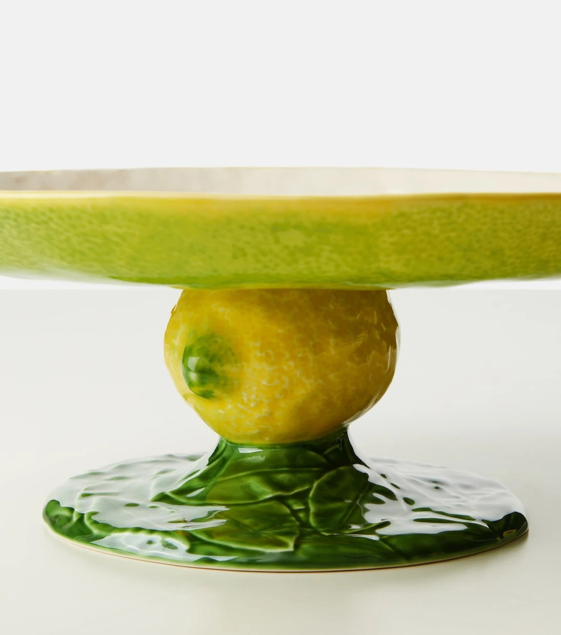 Bordallo Pinheiro - Lemon ceramic cake stand