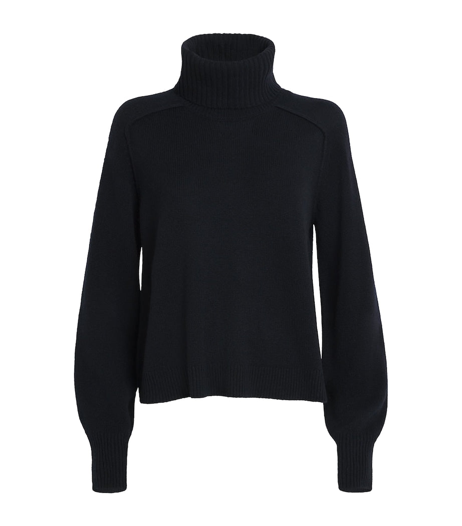 ME+EM Navy Cashmere Snood Sweater