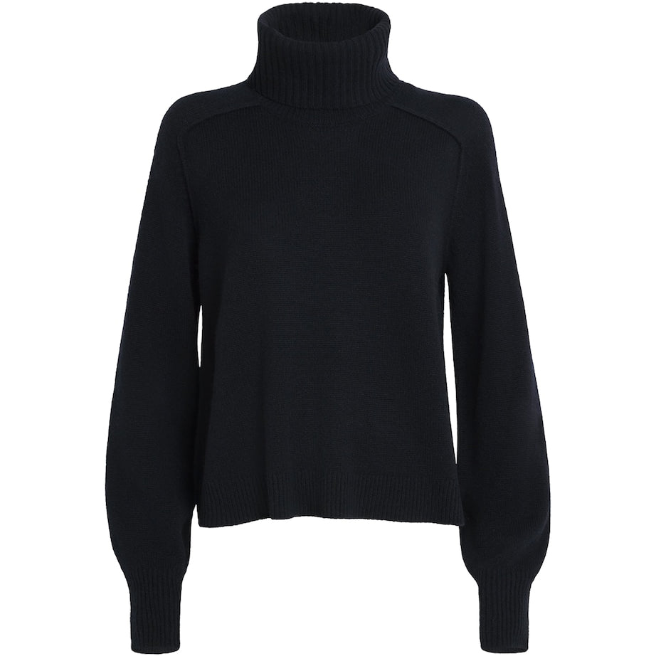 ME+EM Navy Cashmere Snood Sweater