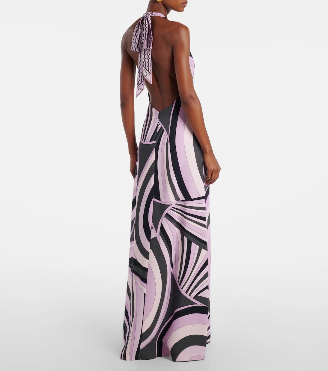 Pucci - Iride halterneck satin gown
