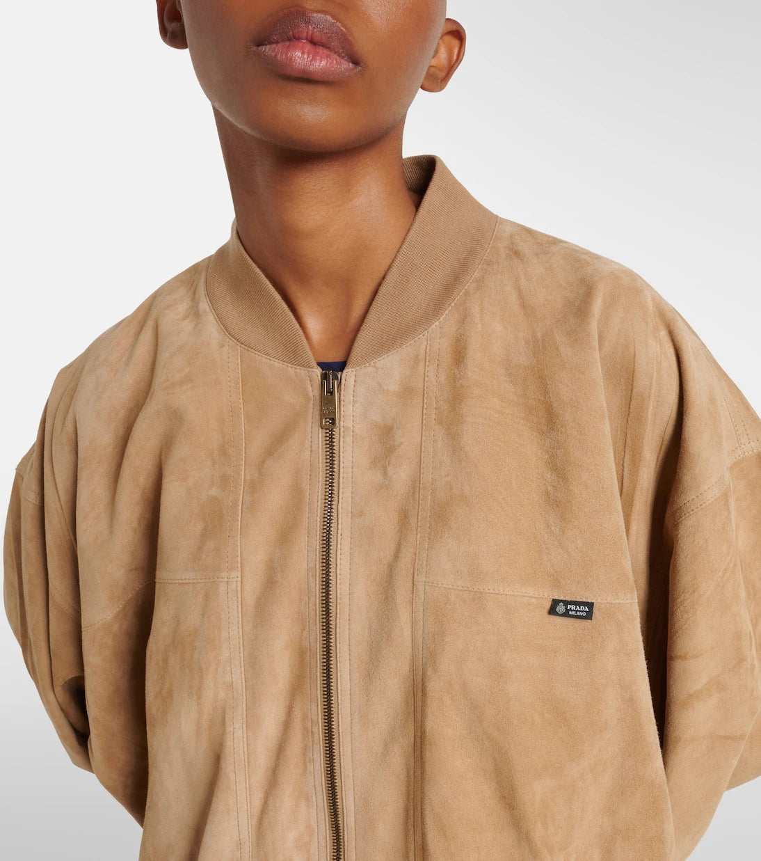 Prada - Suede blouson jacket