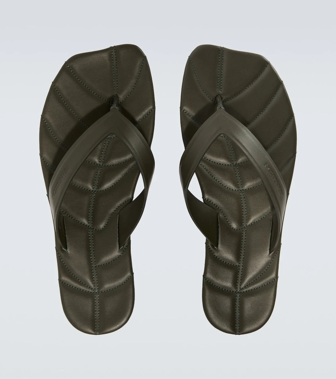 JW Anderson - Leaf leather thong sandals