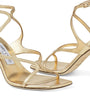 Gold Azie 85 Leather Heeled Sandals