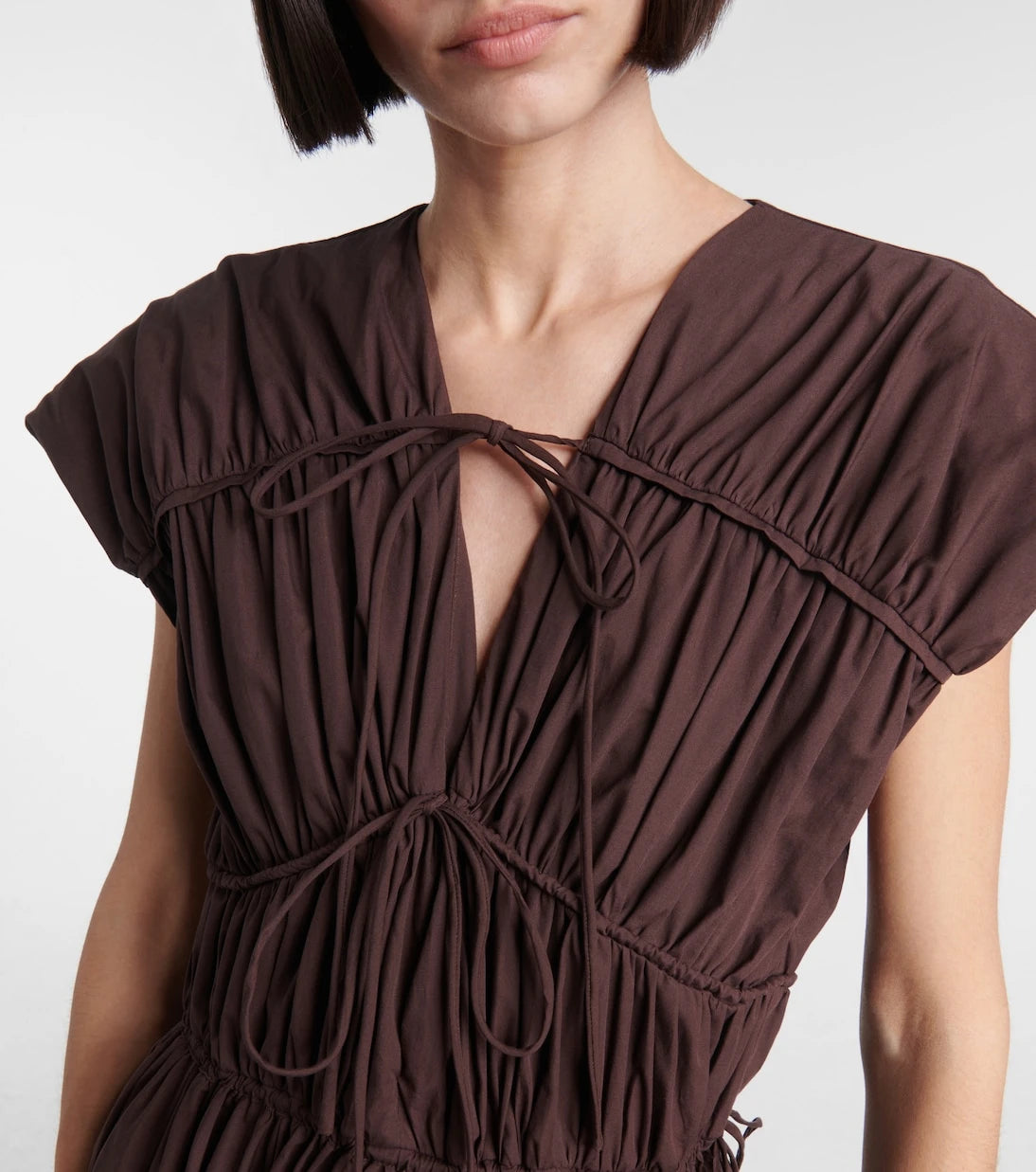 Tove - Ceres gathered cotton midi dress